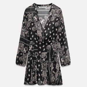 NWT Zara Printed Minidress